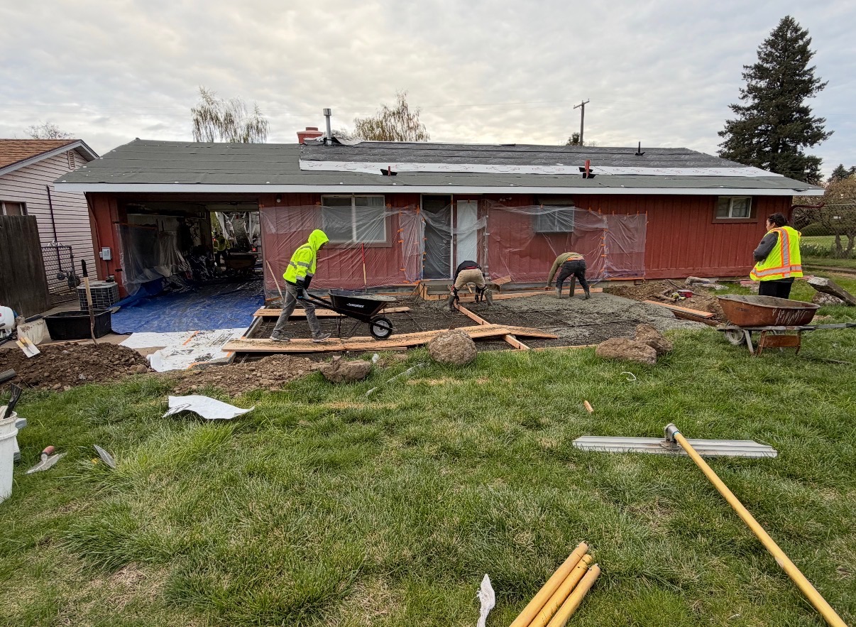 Before: aged worn roof with visible damage and missing shingles